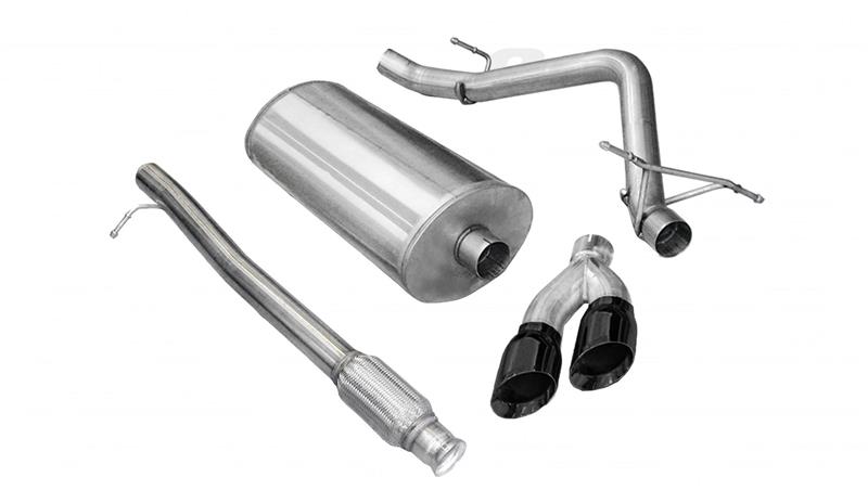 Chevrolet Silverado Performance Exhaust - CORSA Performance - Cat Back Sport - Black - `10-`13